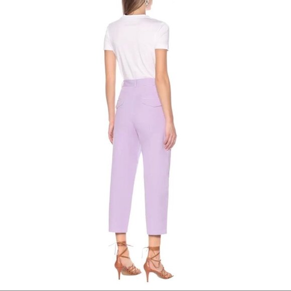 Stella McCartney Purple 2001 Pants Straight Leg Cropped Utility High Rise Size 6 - Picture 6 of 15